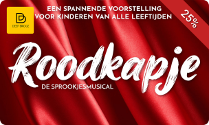 Ticket voor musical Roodkapje