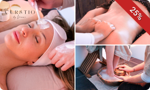 (Duo)massage (60 of 90 min), pedicurebehandeling (45 min) of gezichtsbehandeling (45 min)