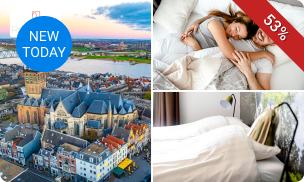 Overnachting(en) voor 2 + ontbijt + late check-out + evt. fles bubbels nabij Nijmegen