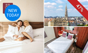 Overnachting voor 2 + late check-out nabij Brussel