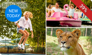 Entree voor Safaripark + Speelland Beekse Bergen