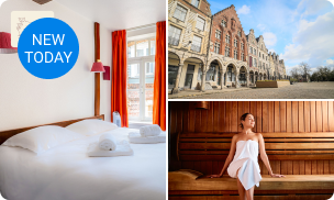 Overnachting voor 2 + ontbijt + welkomstcocktails + sauna + late check-out in Arras