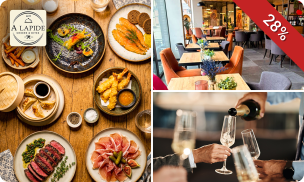 All-You-Can-Eat à la carte (2,5 uur, 40 gerechten) + aperitief bij A LAPIDE