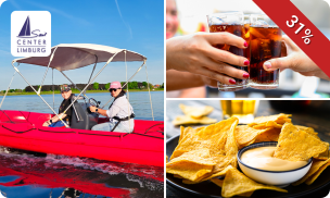 Motorboot naar keuze voor 4 personen (3 uur) + drankje + chips
