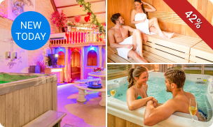 Privésauna-arrangement voor 2 (2,5 uur) + aperitief + badlinnen en slippers + evt. borrelplank