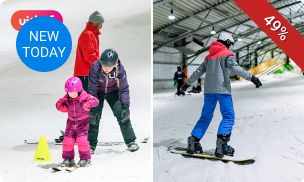 Vrij skiën of snowboarden (2 uur óf hele maand) bij De Uithof