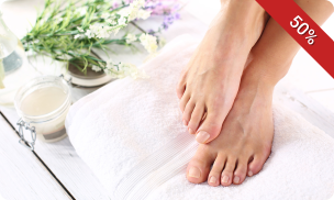 Spa-pedicurebehandeling + evt, nagellak of gellak