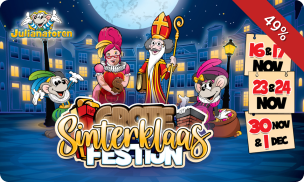 Entreeticket voor het Grote Sinterklaasfestijn in Kinderpretpark Julianatoren