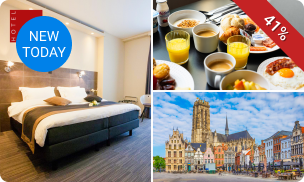 Overnachting voor 2 + ontbijt + late check-out bij Hotel Vé in Mechelen