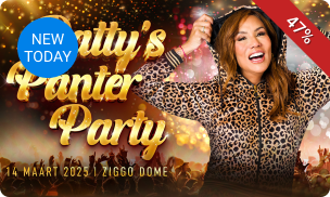 Zaalticket voor Patty's Panter Party op 14 maart in de Ziggo Dome