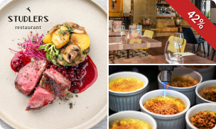 3-gangendiner à la carte bij Studlers