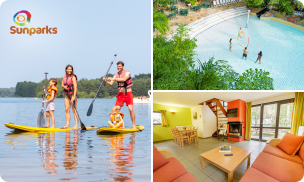 Overnachtingen voor 4 tot 8 personen bij Sunparks Kempense Meren