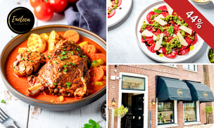 3-gangen shared dining-diner + bijgerechten