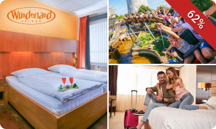 Overnachting voor 2 tot 5 + ontbijt, lunch en diner + entree Wunderlight