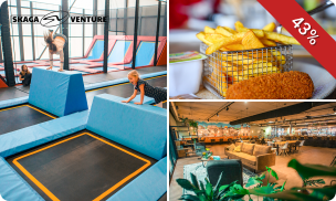 2 uur jumpen + chips en ijsje of patat, snack en ijsje bij SkagaVenture