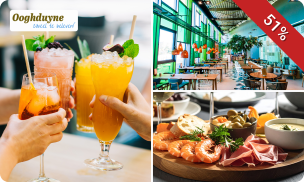 Proefplank + cocktail of mocktail bij Brasserie Sandz