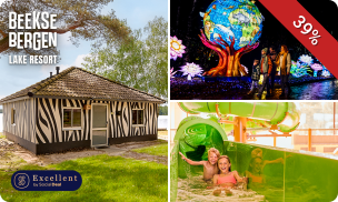 Weekend of midweek (5-6 personen) bij Lake Resort Beekse Bergen