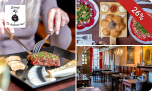3-gangendiner incl. drankjes bij De Lachende Koe Leeuwarden