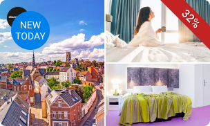 Overnachting voor 2 + ontbijt in hartje Tongeren