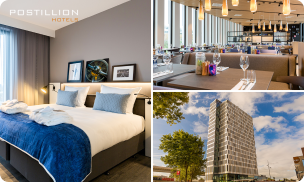 Overnachting voor 2 + ontbijt + evt. welkomstdrankje + 3-gangendiner of spa in Amsterdam