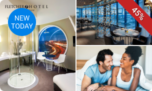 Overnachting voor 2 + ontbijt + 3-gangendiner nabij Amsterdam