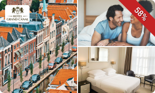 Luxe overnachting voor 2 + ontbijt + late check-out en meer in hartje Delft