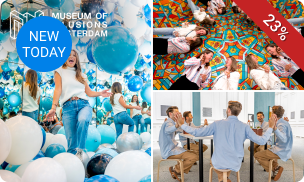 Entree tot Museum of Illusions in hartje Amsterdam