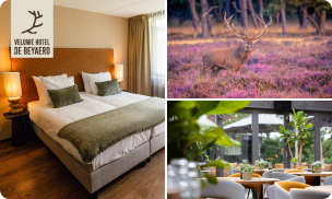 Luxe overnachting voor 2 + ontbijt + evt. 3-gangendiner op de Veluwe