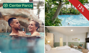 1 of 2 overnachtingen voor 2 + ontbijt in Center Parcs Hotel Het Heijderbos
