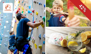 Groepsactiviteit: wandklimmen, boulderen of boogschieten (1 uur) + limonade + snoepje