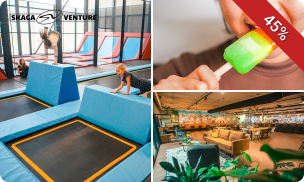 2 uur jumpen + chips en ijsje bij SkagaVenture