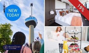 Overnachting voor 2 + ontbijt + cava in de Euromast