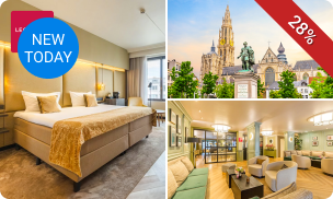 Overnachting voor 2 + ontbijt in hartje Antwerpen