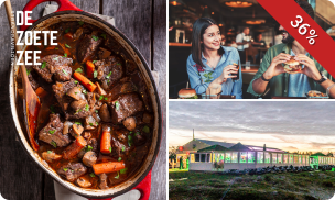 2- of 3-gangendiner à la carte bij Strandpaviljoen de Zoete Zee