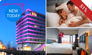 Overnachting voor 2 in een queen kamer + welkomstcocktail + evt. ontbijt in Amsterdam