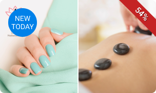 Manicurebehandeling (60 min) of hotstonemassage naar keuze (45 of 70 min)