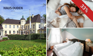 Overnachting voor 2 + welkomstdrankje + ontbijt bij Wesel