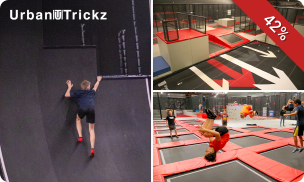 Jumpen (1,5, 2 of 2,5 uur) + slush bij UrbanTrickz