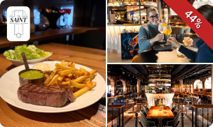 3-gangen keuzediner bij The Saint Social Club