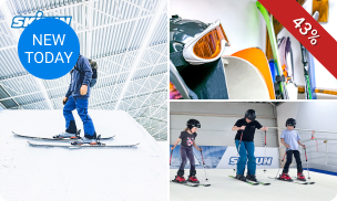 1 of 2 skilessen of snowboardlessen (1 uur) bij SkiRun