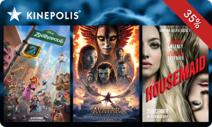 1-persoonsticket + popcorn of familieticket bij Kinepolis Den Helder of Schagen