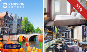 Overnachting voor 2 + parkeren + evt. ontbijt en 3-gangendiner nabij Amsterdam