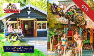 2, 3 of 4 overnachtingen voor 2-6 pers. + entree Slagharen + waterpark Aqua Mexicana