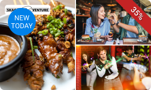 2-gangendiner + evt. lasergamen bij SkagaVenture