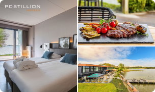 Overnachting voor 2 + ontbijt + 3-gangendiner of dagentree spa aan het Veluwemeer