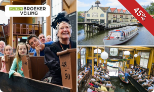 Entree Museum BroekerVeiling + rondvaart + drankje + gebak bij Museum BroekerVeiling
