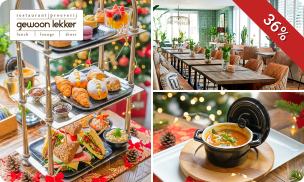 High tea + bubbels + dessert bij Gewoon Lekker