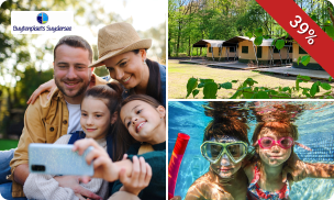 Overnachting(en) voor 2-4 pers. in safaritent of pipowagen + welkomstpakket