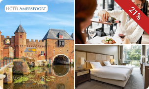 Overnachting(en) voor 2 + ontbijt + hoofdgerecht naar keuze in Amersfoort