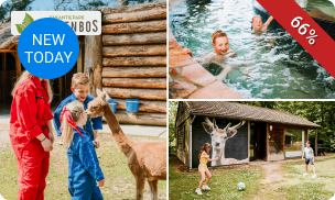 Midweek of weekend weg (voor 3 tot 6 pers.) bij Dierenbos + entree dierentuin